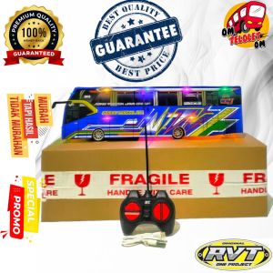 MAINAN MINIATUR BUS TELOLET BASURI REMOTE CONTROLE FULL LAMPU TERMURAH