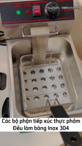 Bếp chiên nhúng đơn ngập dầu ETON ET-ZL1 - Dung tích 6 lít - Inox 304 - Hàng chính hãng