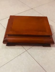 Bàn Osin Chân Cong Kiểu Trơn Kê Đồ Bàn Cơm Chân Qùy Gỗ Hương 32x42