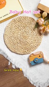 CantikBaby Topi+Sarung Tangan+Sarung Kaki Bayi Newborn 3 in 1 Set Comel Sesuai Bayi Baru Lahir l Cute & Cotton Newborn Hat Set 3 In 1