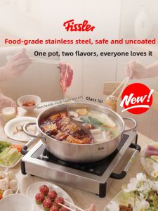 Multilayer Stainless Steel Hot Pot Multiple Heating Methods Compatible