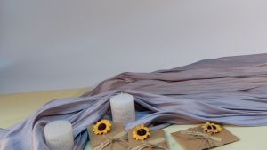 10Pcs Dried Flower Card Kraft Paper Dried Flower Creative DIY Card Birthday Invitation Card