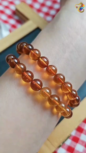 Graduation Grade Orange Amber Bracelet