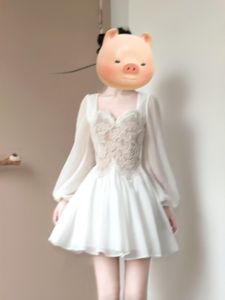 CHANGTONG | French Style Slimming Dress Small Figure