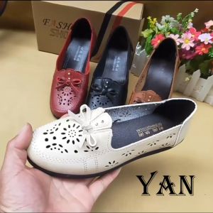 Sepatu Flat Shoes Wanita Kulit & Sepatu Slip On Terbaru