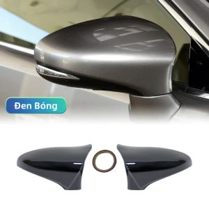 Cặp Ốp Gương Chiếu Hậu Bằng Sợi Carbon Màu Đen Bóng Cho LEXUS GS RC F Sport 2015-2018 Phụ Kiện Trang Trí Cánh Gió Thời Trang