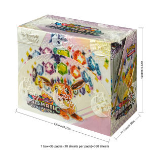 Bandai | 360Pcs English Pokémon TCG: Prismatic Evolutions Scarlet Violet Box Pokemon trade card 36 Pack Box