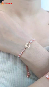 Gelang Tali Serut Kombinasi Emas Flowrie J5 Ismoyo