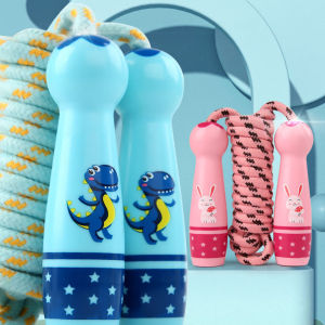 JBA Dây nhảy Không Knot Cotton 3M Có Thể Điều Chỉnh ABS Hadnle Bền chống mòn Trọng Lượng Nhẹ Da Thân Thiện Bỏ Bỏ Bỏ qua Sợi Dây Thừng Cho Tập Luyện Dây nhảy Cho Trẻ Em