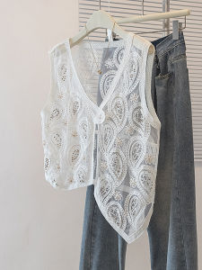 AIYITI | Lace Embroidered Lace Vest Large Size