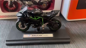 1:18 Kawasaki Ninja H2R Toys Cast Vehicles Collectible Hobbies Motorcycle Display Model Race Toy