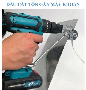 Đầu Chuyển Cắt Tôn Gắn Máy Khoan - Đầu Chuyển Thay Kéo Cắt TônLưỡi Kéo Cắt Sắt Cắt Tôn Lắp Máy Khoan Cầm Tay