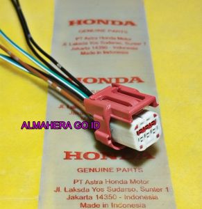 kabel Soket lampu depan Honda ADV 150/160 genio beat genio Scoopy New Soket headlamp Honda BeAT/Genio/Scoopy/ADV pin 6 original