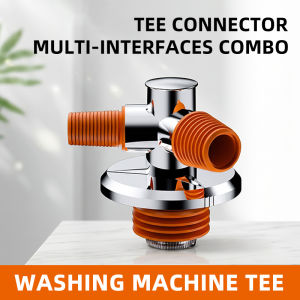 Washing Machine Drain Tee Hose 3-Way Splitter Universal Floor Sewer Pipe Connector Anti Odor Plug