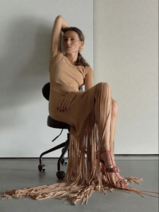 edition | Flared Fringe Dress with Hourglass Shape