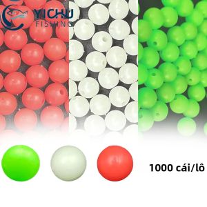 Bộ 1000 Phao Câu Cá Hạt 3-12MM Dạ Quang Cứng/Không Gian Mềm Đậu Tròn Phao Bóng Cho Đại Dương Sông Hồ Bãi Biển Dụng Cụ Câu Cá Phụ Kiện