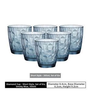 YOGEHOME | Lead Free Heat Resistant Creative Crystal Glass Cups Set 6 Pieces