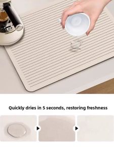 CHUSHE | Waterproof Oil-Resistant Heat-Resistant Silicone Kitchen Mat with Splash-Proof Faucet