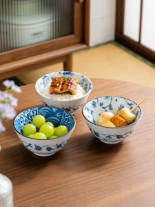 Mino Yaki | Imported Blue-and-White Ceramic Bowl