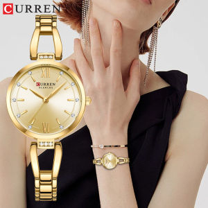 CURREN Brand Retro Quartz Watch Classic Roman Scale Ladies Bracelet Watches Women High Quality Wristwatch Vintage Female Clock