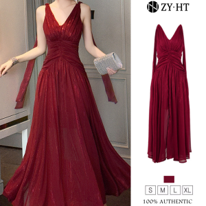 ZYHT EraVogue Womens Dresses Red Dresses A-Shaped Dresses V-Neck Dresses Work Dresses Hiso Dresses Vintage Dresses Work Dresses Party Dresses Evening Dresses 50895