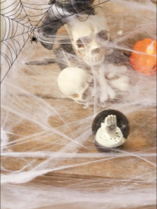 【จัดส่งจากประเทศไทย】ใยแมงมุมสีสันสดใสฮาโลวีน Halloween，อุปกรณ์ตกแต่งปาร์ตี้วันหยุดสยองขวัญ เค้าโครงฉากหนีห้องผีสิง การตกแต่งฮาโลวีน