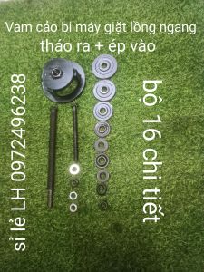 vam cảo bi máy giặt lồng ngang bộ đầy đủ 16 chi tiết