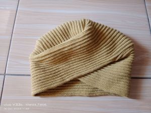 ciput rajut turban instan