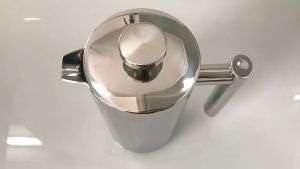 🇸🇬【In stock】350ml/800ml/1000ml French press coffee machine 304 stainless steel double-layer insulation French press coffee pot