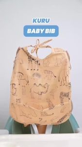Kuru Baby Kids Apron Bib | Celemek Baju Anak Bayi