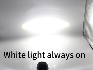 Lumen 2026 Models Carbon Fiber Mini LED Motorcycle Headlights Helmet Light 3-Color Sportslights
