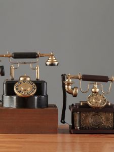 Mô Hình Máy Đàm Thoại Cố Định Cổ Điển 7080 Trang Trí Nhà Đồ Trang Trí Bàn Đồ Trang Trí Cửa Hàng Bar Nhà Hàng Phụ Kiện Chụp Ảnh