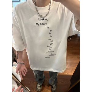 Áo Thun Tay Ngắn Cotton Nguyên Chất Phong Cách HongKong Mùa Hè Cho Nam Áo Thun Cotton Phong Cách Retro Thời Trang Mùa Hè