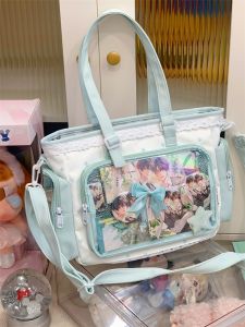 LUSUO | Cute Anime Pattern Large Capacity Crossbody Bag