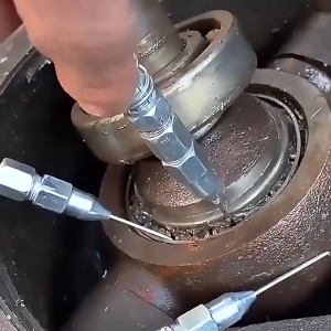 5PCS 70mm Grease Gun Nozzle Tips – Stainless Steel Flat Tip Needle Adapters for Precise Lubrication