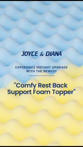 Joyce & Diana Orthopedic Firm Foam Topper | Hotel Quality Back Support Mattress Pad
