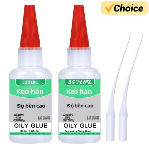 LOOLIFL 50g Keo Hàn Dầu Cường Độ Cao Keo Siêu Dính Tức Thì Cho Nhựa Gốm Kim Loại Thủy Tinh Đa Năng Đa Năng Bút Dính Phong Cách