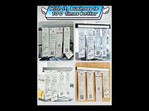 👍No more lost orders👍SBSLA receipt organizer30cm/60cm/90cm holder Bar No Punching Stick Document Hanging Clipboard for Hotels Restaurants menu slip out bill restaurant ticket reciepts spike kitchen magnetic memotab grabber rack order check order clip
