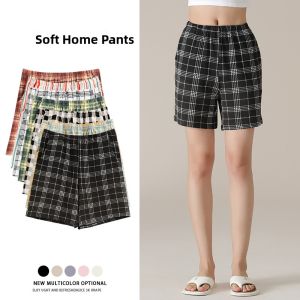 Miiow | Pure Cotton Sleep Shorts Womens Lightweight Breathable Skin-friendly Antibacterial Loose Plus Size Home Pants Summer Casual