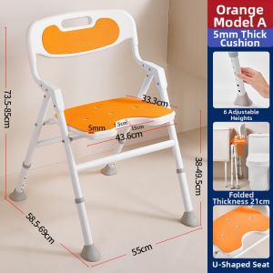 Elderly Pregnant Anti-slip Foldable Shower Chair