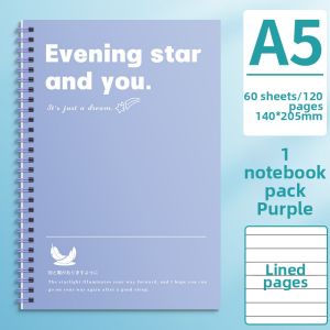 LFSHAONVXIN | Vibrant Coiled Diary Notebooks Horizontal Lines