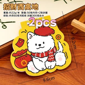 Cute West Highland Terrier Spiral Notebook for Elementary Students Cartoon Puppy Blank Memo Pad Stationery Gift School Supplies