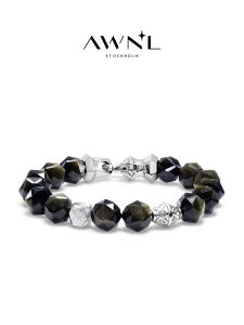 Nordic Modern Design Meteorite S925 Silver Bracelet
