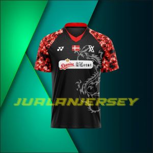 Jersey badminton Denmark Axelsen 2022 premium gratis request nama
