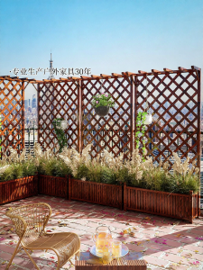 XiMei WoodWork | Anti-corrosion Wooden Outdoor Flower Rack
