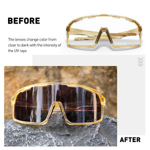 SCVCN Photochromic Cycling Sunglasses Men UV400 Eyewear Sports MTB Outdoor Goggles Bicycle UV400 Women Cycling Glasses