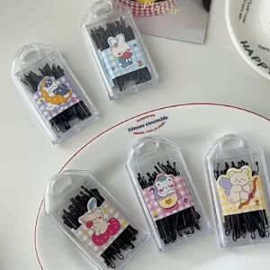 【Bestella✨COD】Jepit Rambut Satu Garis Warna Solid Jepit Poni Wanita Klip Poni Logam Serbaguna Gaya rambut tetap