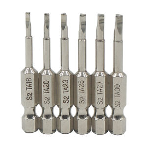 【ANENG】 6pcs Magnetic Triangle Screwdriver Bits S2 Steel 1/4 Inch Hex Shank for Versatile Hand Tools in DIY Projects