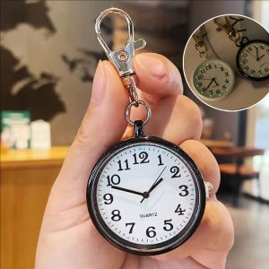 Móc Khóa treo đồng hồ bỏ túi mới thiết kế dạ quang sinh viên bác sĩ cổ điển mang theo túi