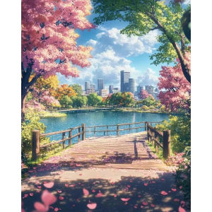 Jigsaw Puzzle 500/1000/1200/2000PCS Scenic City Landscape Artwork Stress Relief Puzzle Wall Art Decor Gift
